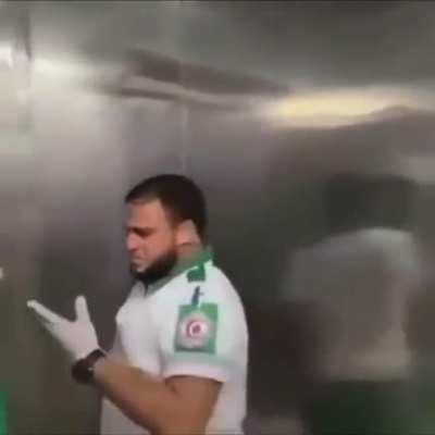 Medic in gaza breaking down after seeing the massacare in the coast of gaza. Only one child found alive from an entire neighborhood so far.