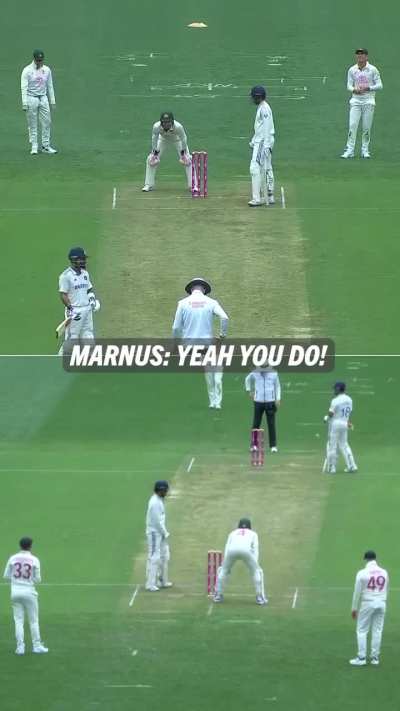 Fielding side chirping for Gill