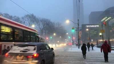 This video I took in Downtown Toronto just last year feels like a world away