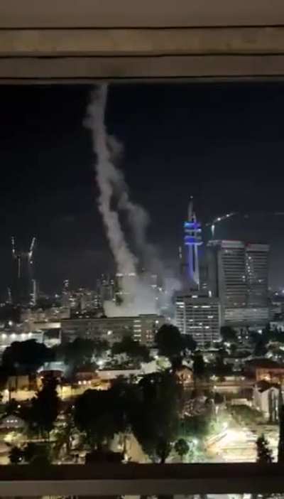 Iranian BM Hits near Davids Sling Interceptor