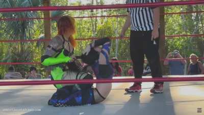 Her white, sexy little bendable body taken to it's breaking point, forced to submit as she is stretched out and displayed to the small crowd.