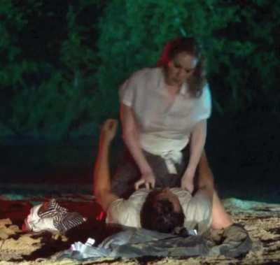 Christina Hendricks in Hap and Leonard [S1E1-2016]: Boobzilla