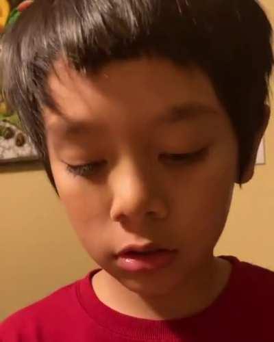 My little brother was told he needed a haircut. So he tried to cut his own hair.