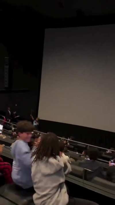 Jack Black shows up at Minecraft showing and tells audience to behave and not throw popcorn