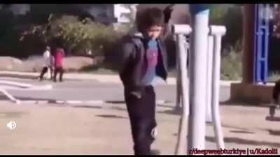 Poor kid just wanted to play