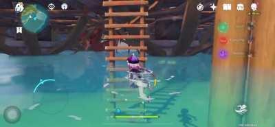 Qiqi’s new skill: Bombs Away!