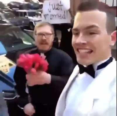 That's one way to get married