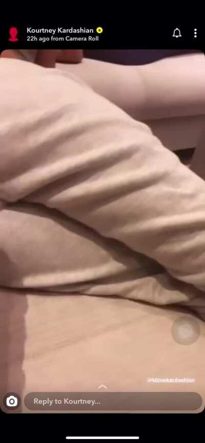 Khloe and Kourtney playing around