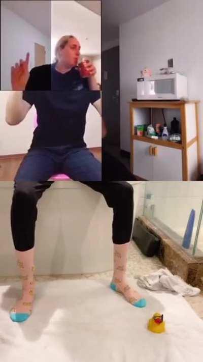 It really smells like a public restroom