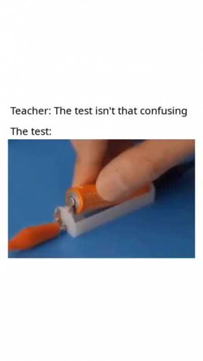 Electroboom when he thinks everything is okay