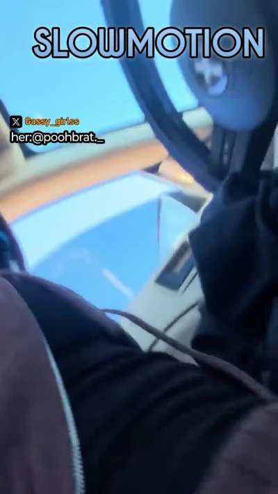 Black girl took a loud fart in a car🤣