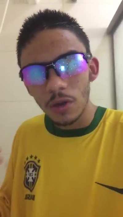 Banho de calça jeans