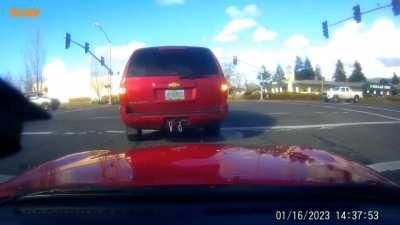 Got hit. Thanks for dashcams.