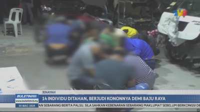 Berjudi nak cari duit untuk beli baju raya