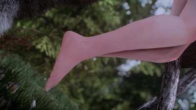 Lustful Elf fulfills her desire by breeding with a Horse (Seraevy) [Skyrim]