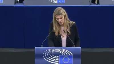 Here is socialist EU parliament Vice president Eva Kaili saying Qatar 