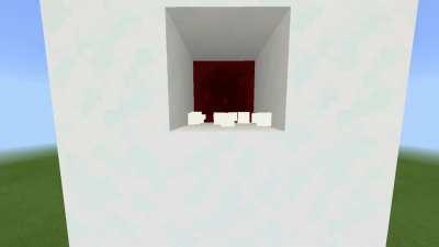 I made a snowball spiral with command blocks