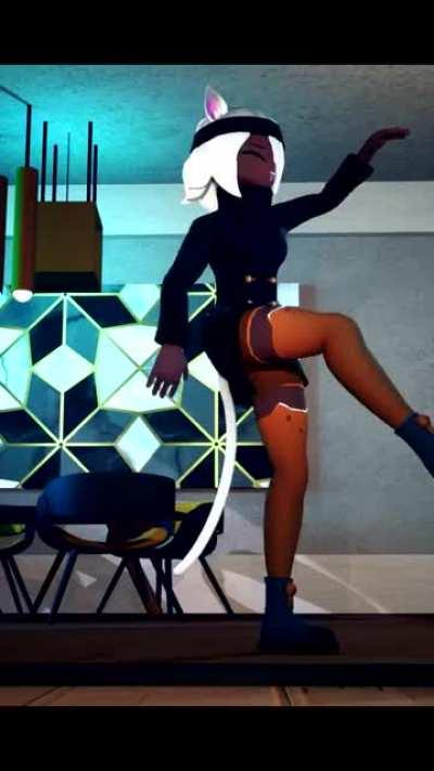 Posting a video of Whisk dancing to a random song until Murder Drones comes out - Day 8