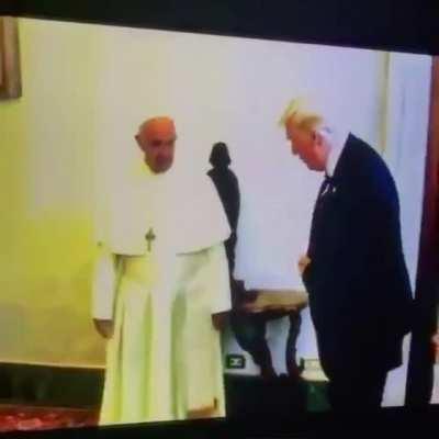 WCGW if I try to hold the Pope’s hand