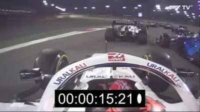 Nikita Mazepin Bahrain GP speedrun crash% (WR)