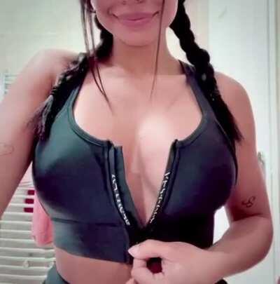 Be honest... which one got your attention my boobs or my smile?