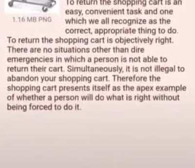 The shopping cart theory 