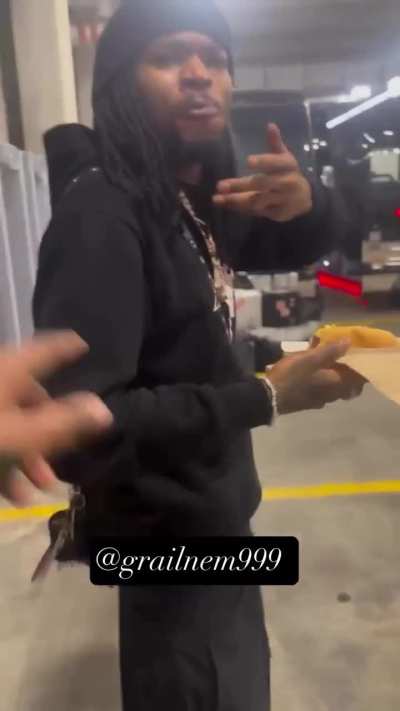 OPM BABI caught lacking chowing down on a glizzy 😂😂😂