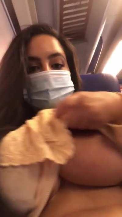 If you have huge tits, flashing in public is.. kinda hard