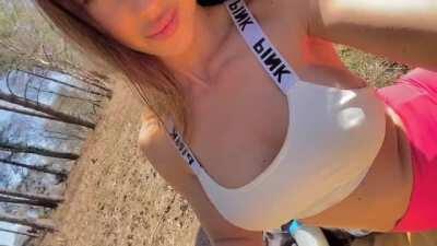 Felt cheeky after my workout so I made this [self] :)