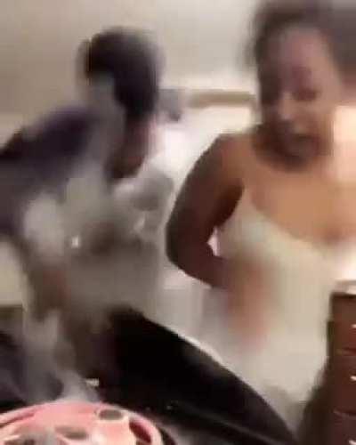 Dancing in the kitchen