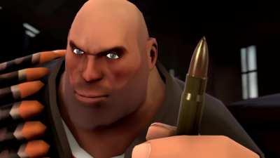 Meet the Heavy, but BLU team has bots