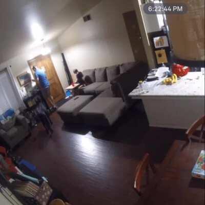 This is why momma said no jumping on the couch