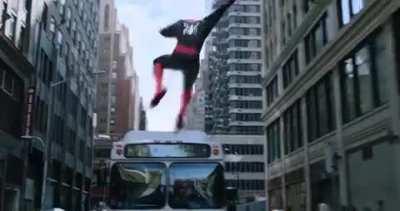 That phone flick off the bus into the backflip swing is just-chef's kiss