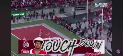 Caleb Downs punt return touchdown vs Indiana