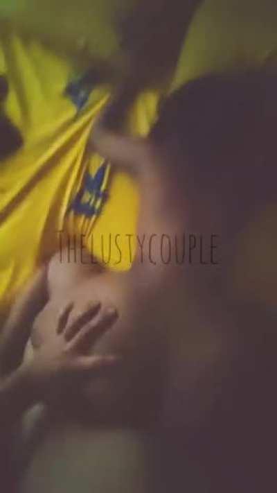 She is the same lady I met on Bumble and so much so was the passion and lust between us that we accidentally broke the only sheet of protection we had in between us and I happened to cum deep inside of her.