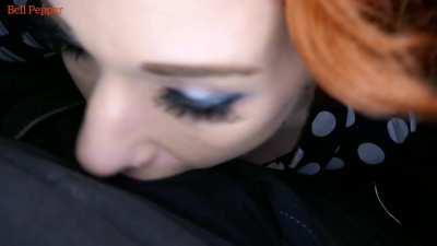 Would you facefuck a big boobed redhead?