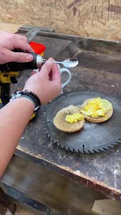 El desayuno del weon que trabaja sodimac