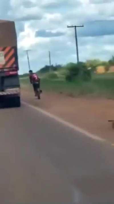 WCGW Holding on to the truck