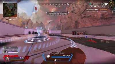 I kill Valkyrie using a respawn beacon... while down...