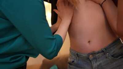 When your friend tells you she's got DDD's you must verify [Gif]