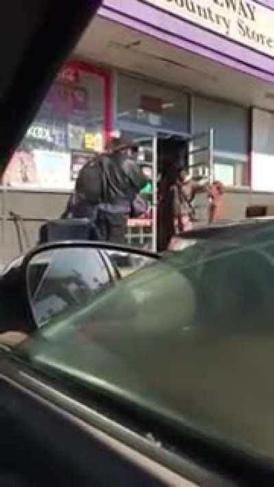 Sweeping at the wrong hood store