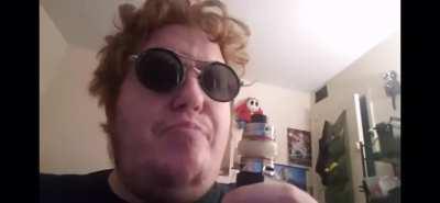 Dude vapes his own cum