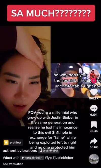 Justin Bieber; A victim of predatory Hollywood. I wonder what went on OFF the record.