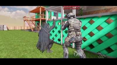 Execution Button from Warzone. instead of using melee on them by pressing the button. the use of it is rusty, ik that it can be used with the ballistic shield but overall it's kinda useless nowadays since melee can be spammed now.