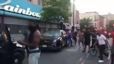 BLM Protesters DESTROY police cars in New Jersey !