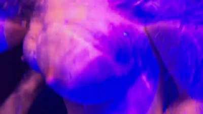 Fun with Texas Patti in the hot tub