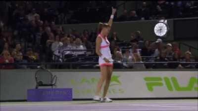 This time around she made her opponent die inside