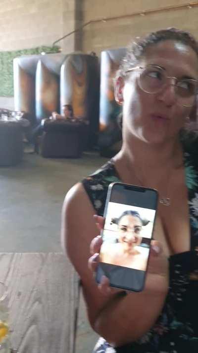 You never know what the person at the table next to you is up to!