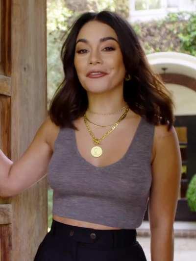 Vanessa Hudgens teasing her pierced nipples