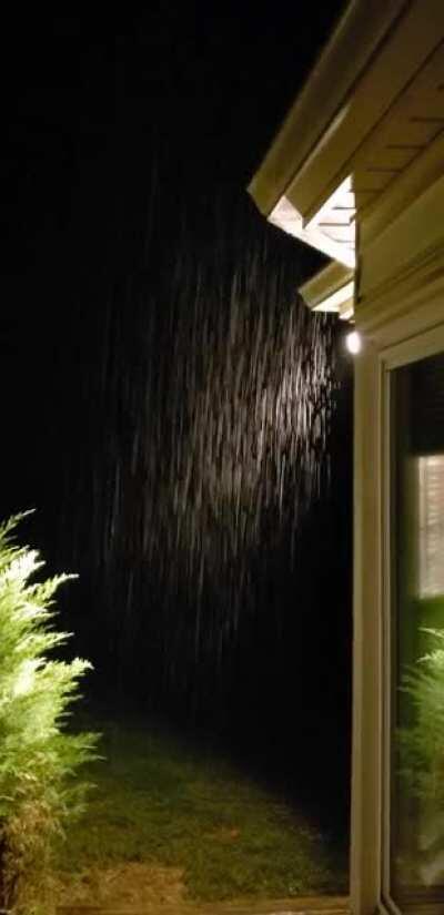 Late night October rain outside Atlanta